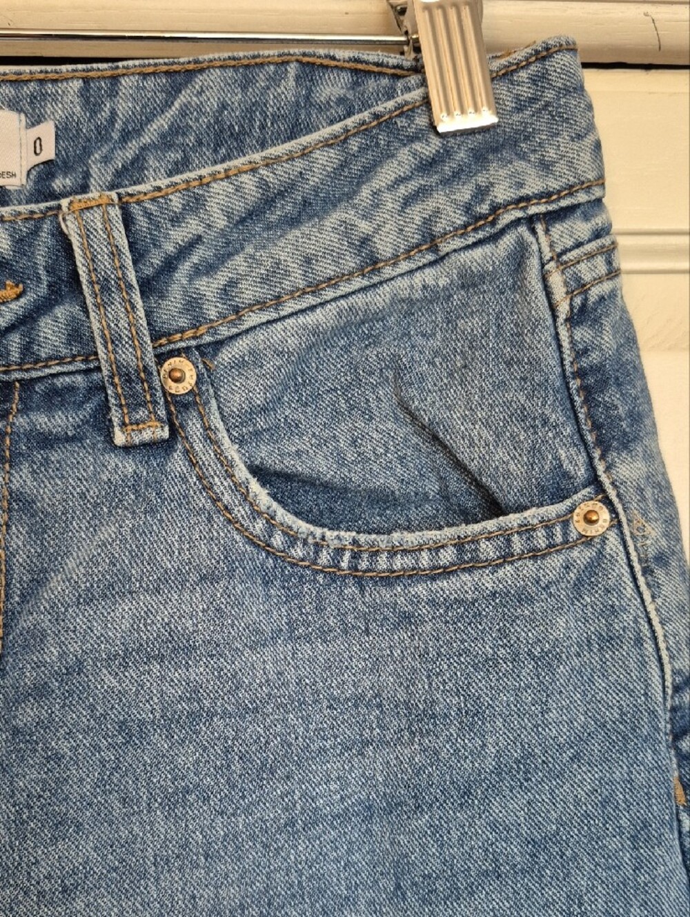 refuge Light Blue Wide Leg Jeans - Picture 4 of 6